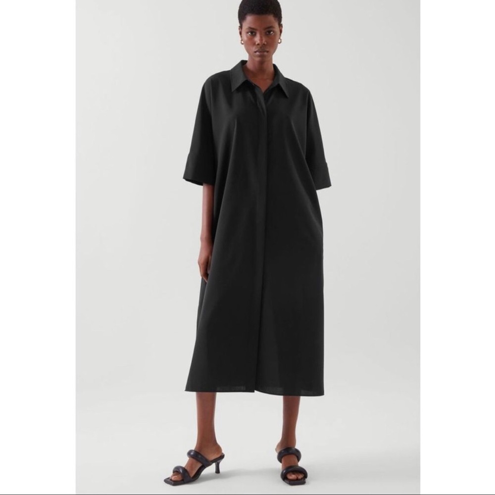 NWT COS Black Shirt Dress